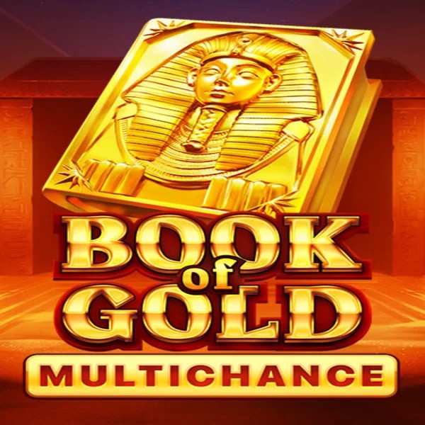 Book of Gold Multichance slot logo by Playson at BetMaze Casino
