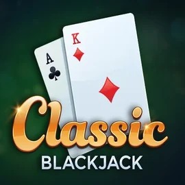 Classic Blackjack slot logo by Red Tiger Gaming at BetMaze Casino