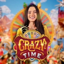 Logo of Crazy Time from Evolution at BetMaze Casino