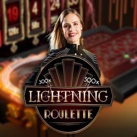 Lightning Roulette slot icon by Evolution, available at BetMaze Casino