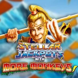 Stellar Jackpots with More Monkeys game by Lightning Box Game – logo hosted on BetMaze Casino